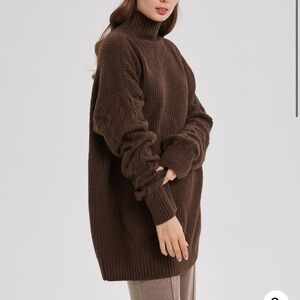 NAP Loungewear Cable Knit Sleeve Yak Sweater